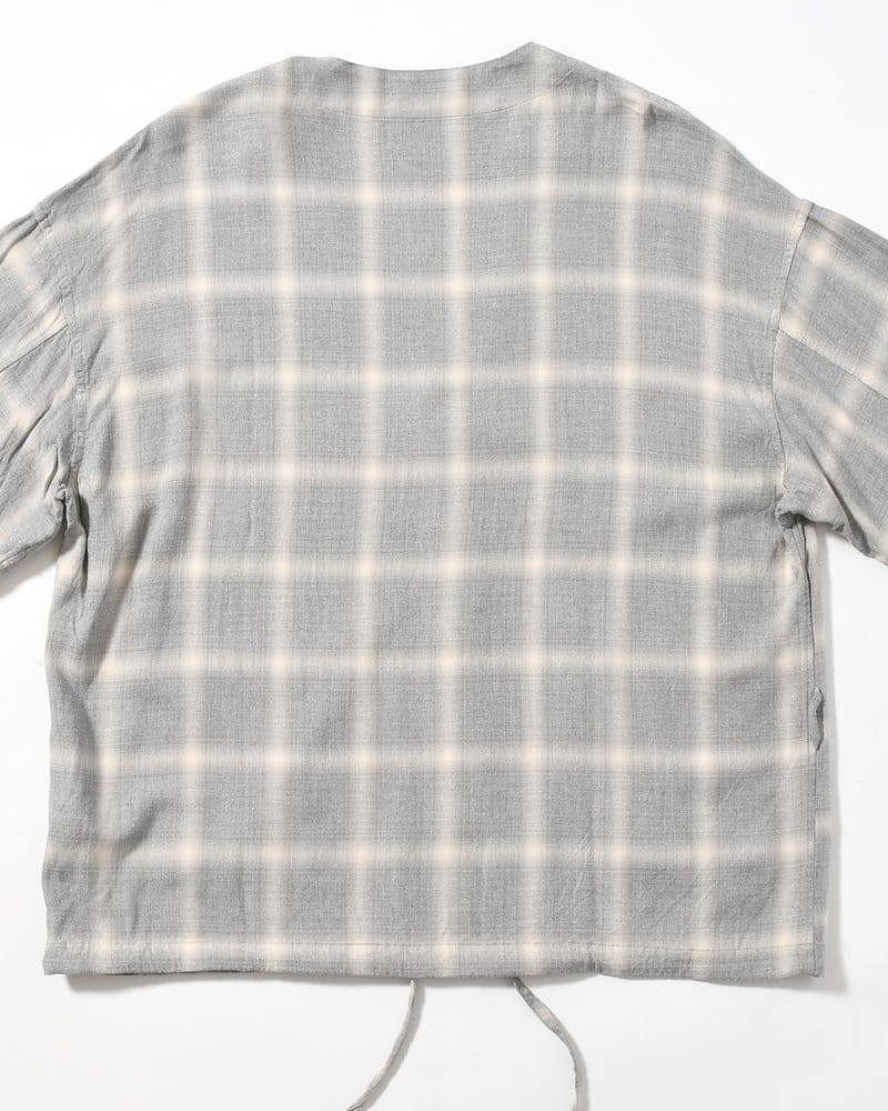 ANEI  F.E CARDIGAN PLAID -H.GREY PLAID- H.GREY PLAID 2