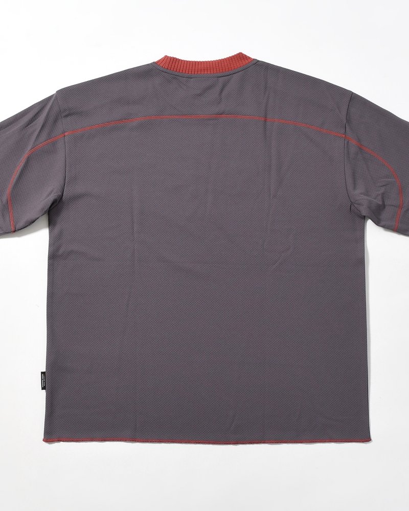 SOMEWHERE OUTSIDE HIKING COMPANY  SOHC LOGO EMBROIDERY L/SL -CHARCOAL CHARCOAL L