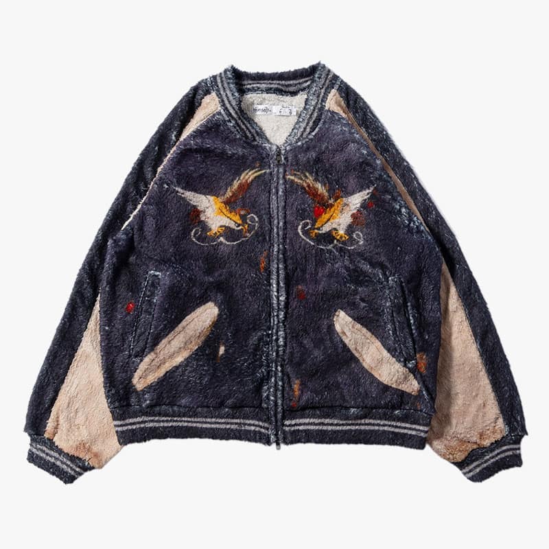 HIGH-GATE  TROMPE L'OEIL VINTAGE SUKA FLEECE ONE COLOR 1