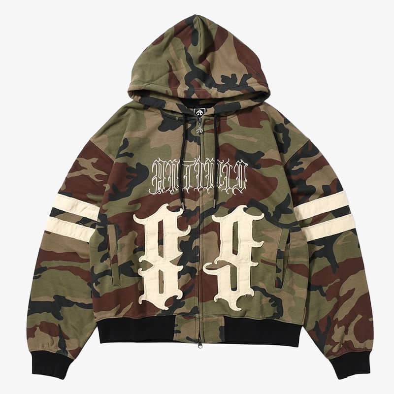 ANTIMID  89 ZIP HOODIE CAMO M