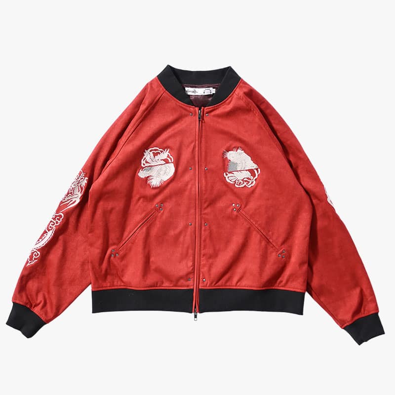 HIGH-GATE  CHANGE SUKA JACKET RED 1