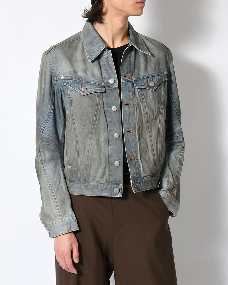 NVRFRGT  DENIM TRUCKER JACKET -DIRTY FADED INDIGO- DIRTY FADED INDIGO 2