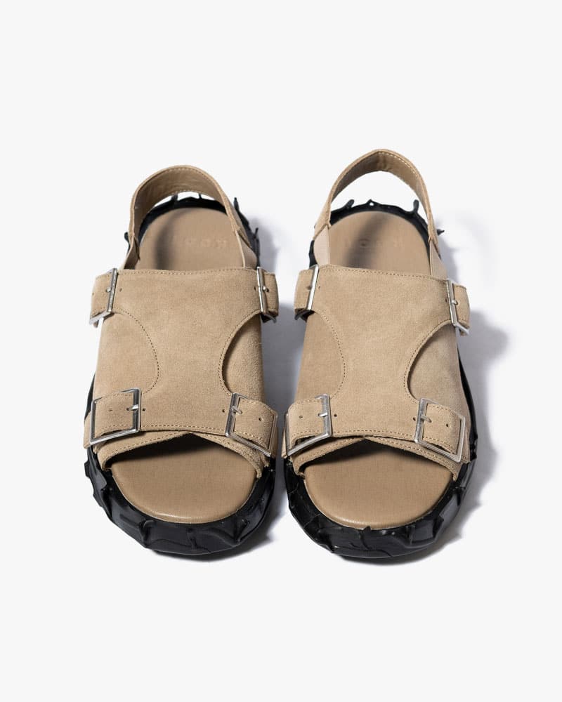 KOOI  X MONK LEATHER SANDAL -TAUPE- TAUPE 41