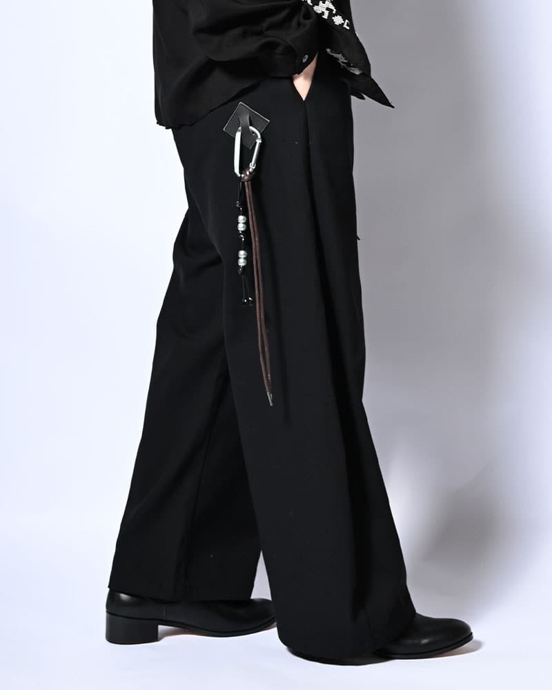 KOOI  HOLDER CURVE PANTS -BLACK- BLACK 1