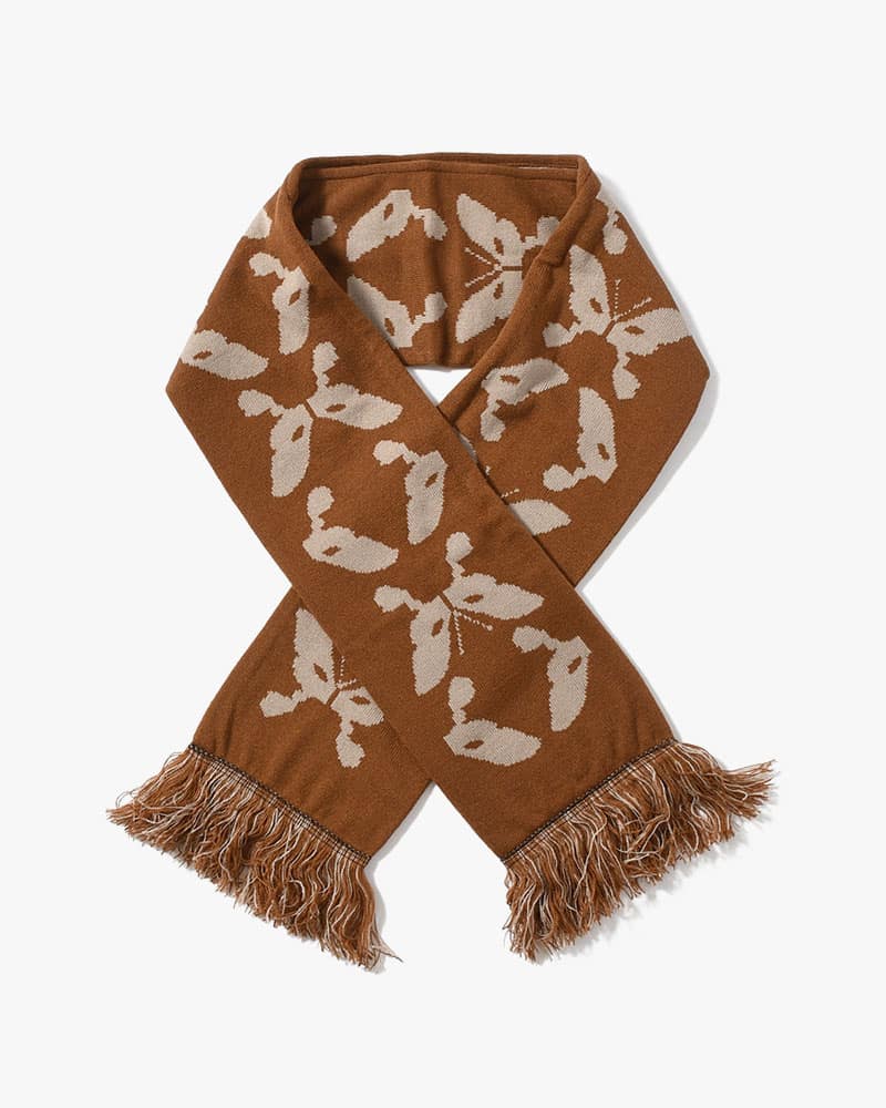 Perks And Mini  KALEIDOSCOPE BONNET SCARF -BROWN- BROWN ONE SIZE