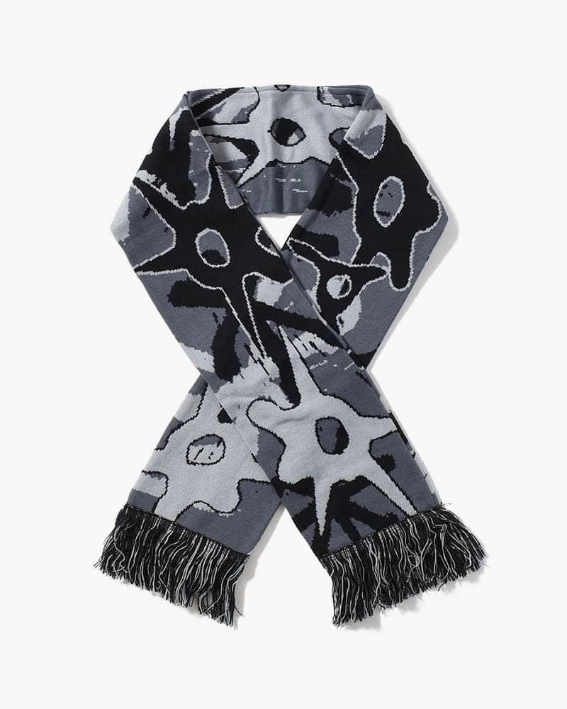 Perks And Mini  MULTI SHOT URCHIN BONNET SCARF -GREYS- BROWN ONE SIZE