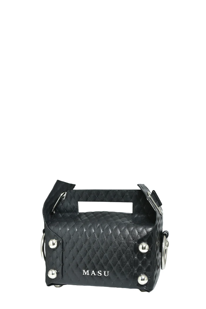 MASU (エムエーエスユー) / LEATHER CAKE BAG / M25F9OJ008 / BLACK / FREE BLACK FREE