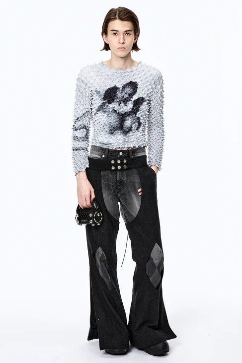 MASU (エムエーエスユー) /LEATHER CAKE BAG PETIT / M25F9OJ007 / FREE / BLACK BLACK FREE