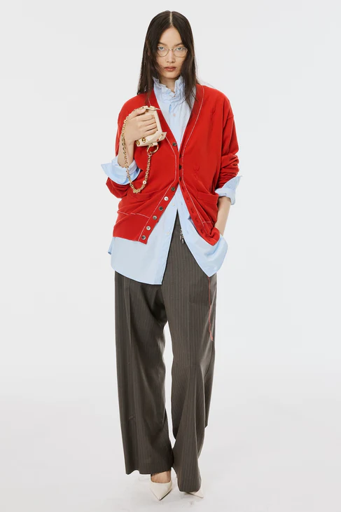MASU (エムエーエスユー) / MB 10 BUTTONS CARDIGAN  / B26U6KN001 / RED RED 46