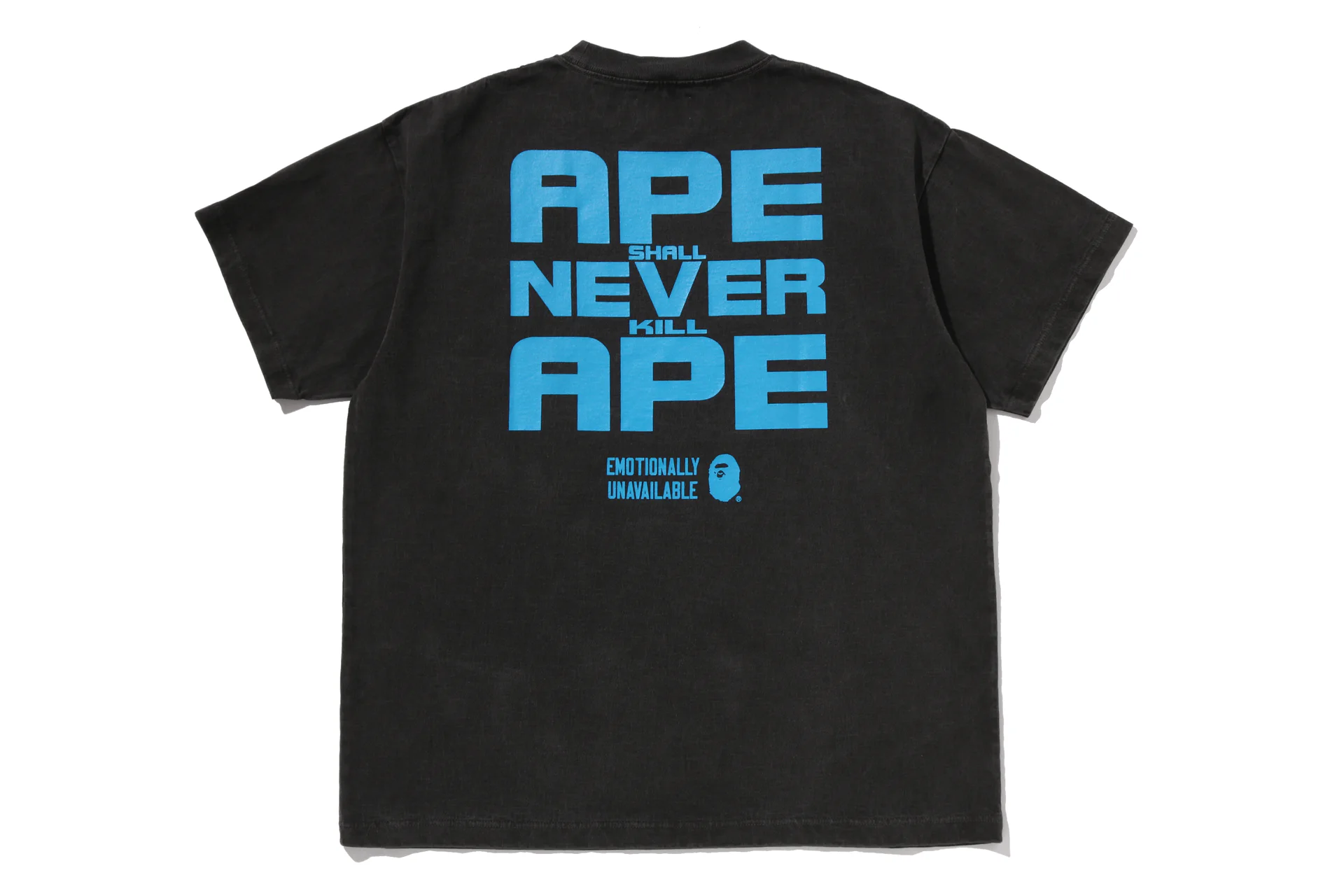 Emotionally Unavailable (エモーショナリー・アンアベイラブル) / 【 BAPE X EU 】APE HEAD TEE / BLACK BLACK S