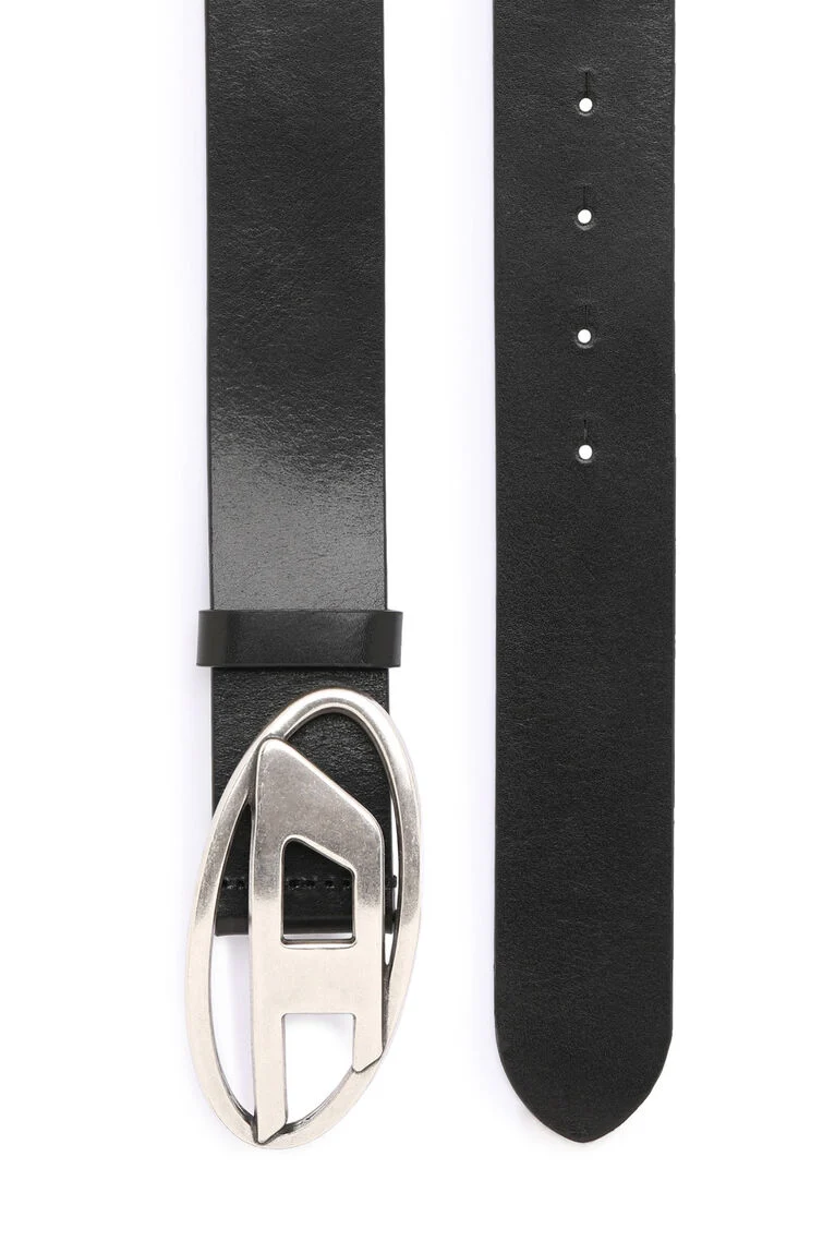 DIESEL (ディーゼル) / COW LEATHER BELT / X08516PR666 / BLACK BLACK 80