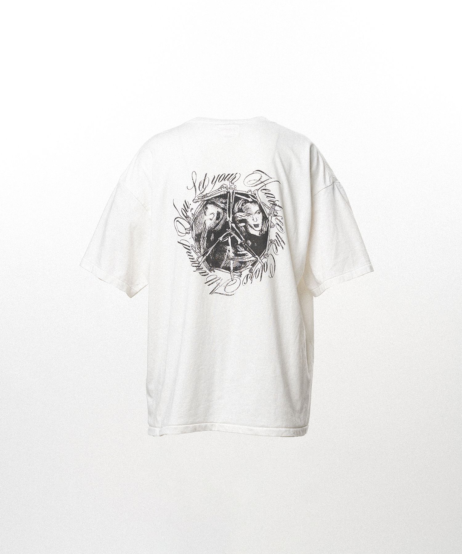  KAMIYA (カミヤ) / "SWEET SMILE" T-shirt / WHITE WHITE S