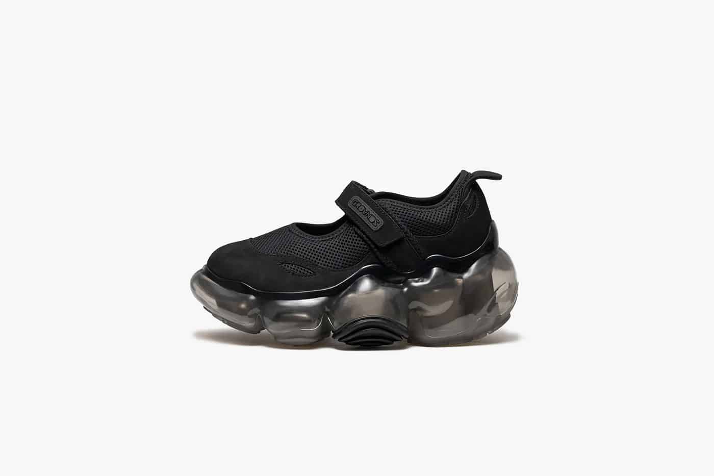 grounds (グラウンズ) / MOOPIE MARY JANE / BLACK BLACK 37 (23cm)