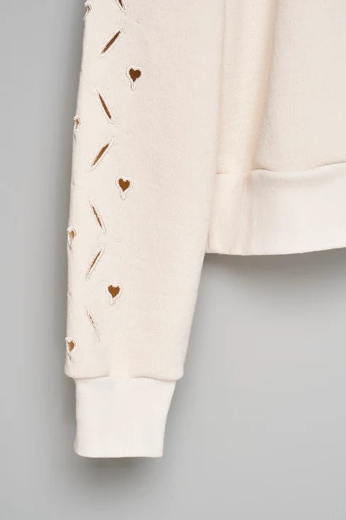 MASU (エムエーエスユー) / HEART HOLE VC SWEATSHIRT  / M26H9CS009 / IVORY IVORY 44