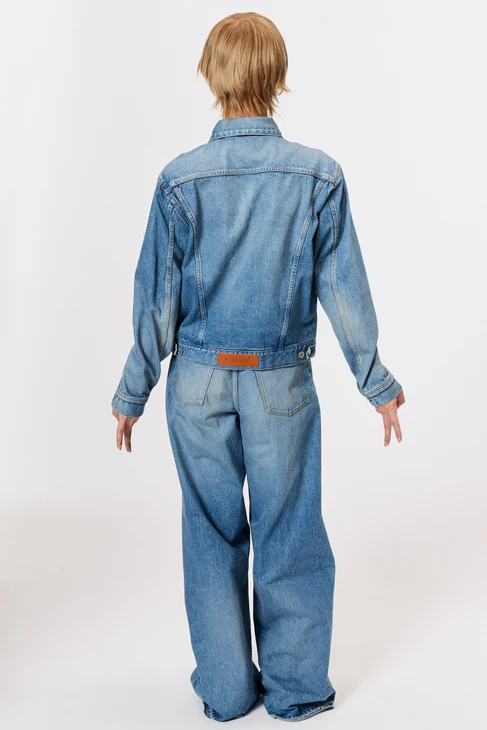 MASU (エムエーエスユー) / “MASU BOYS” EMBLEM BAGGY JEANS / BLUE 