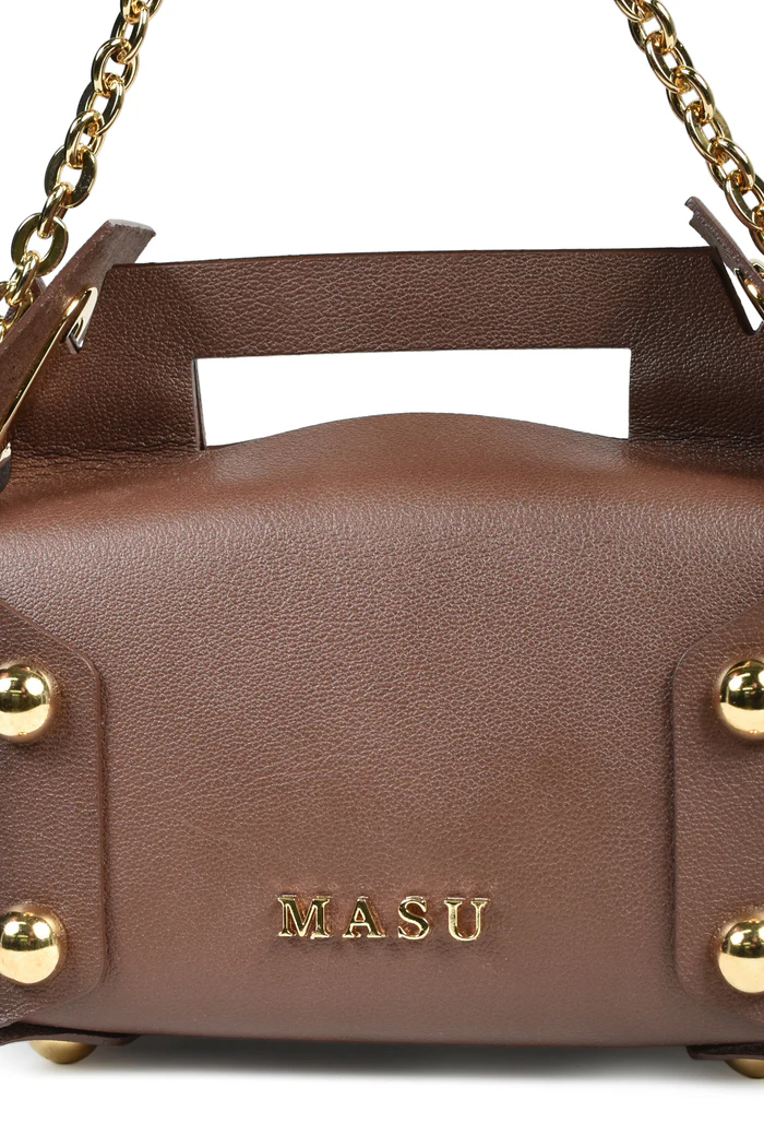 MASU (エムエーエスユー) / LEATHER CAKE BAG / M26U6OJ008 / FREE / CHOCOLATE BROWN FREE