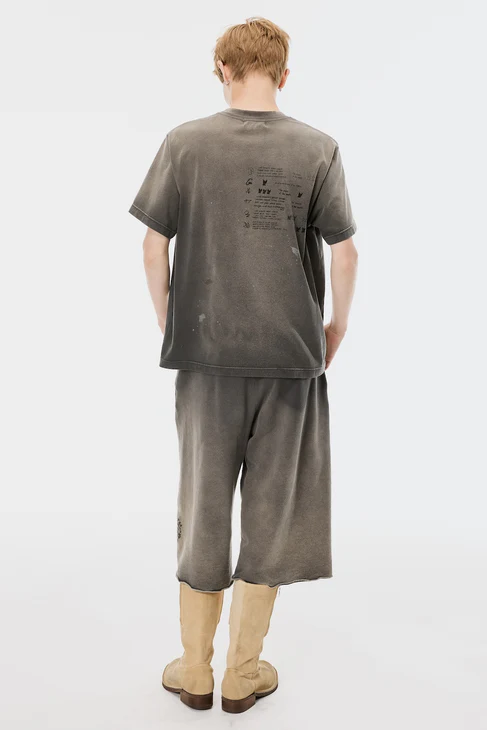 MASU (エムエーエスユー) / FLOWER EMBROIDERY SWEAT SHORTS  / M26U6PS001 / BLACK BLACK 44