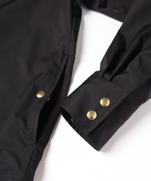 CULLNI (クルニ) / High Count Stretch Twill Dot Button Collarless Jacket / 25-SS-040B / BLACK / 2 BLACK 2 (M)