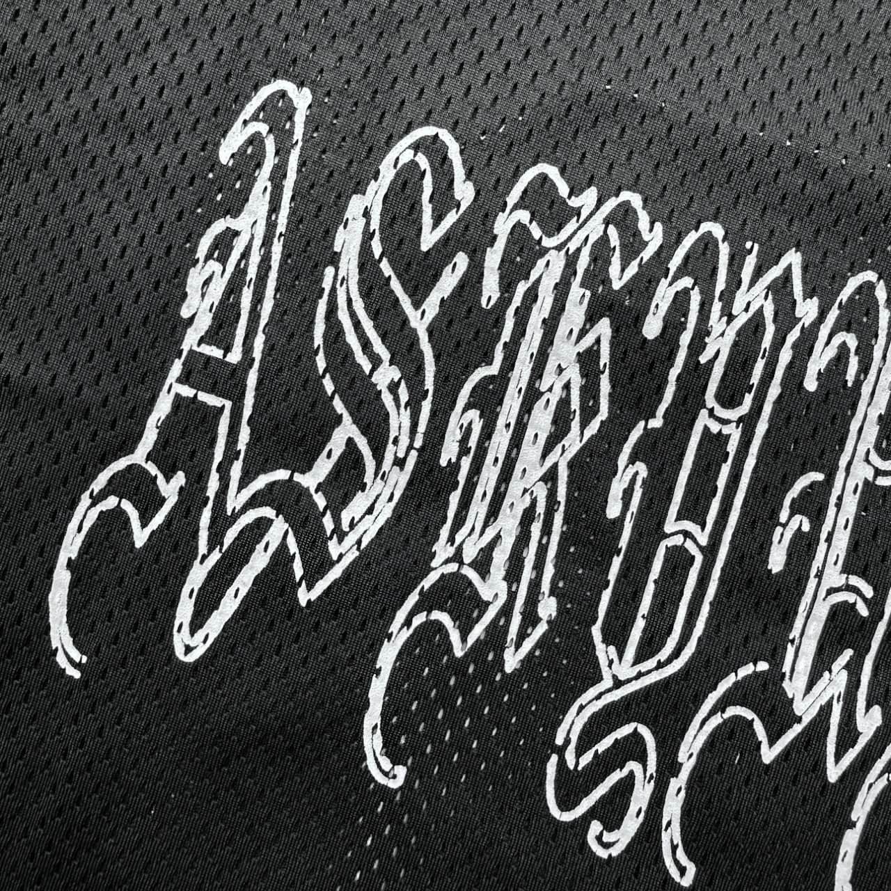 ASKYOURSELF (アスクユアセルフ) / MESH GOTH CROPPED JERSEY/ BLACK / XL BLACK XL