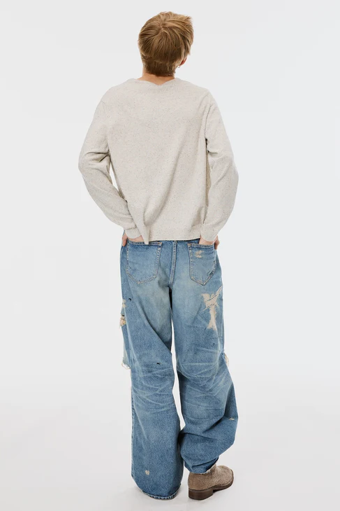 MASU (エムエーエスユー) / MB BAGGY JEANS ANGEL DAMAGE / INDIGO INDIGO 44