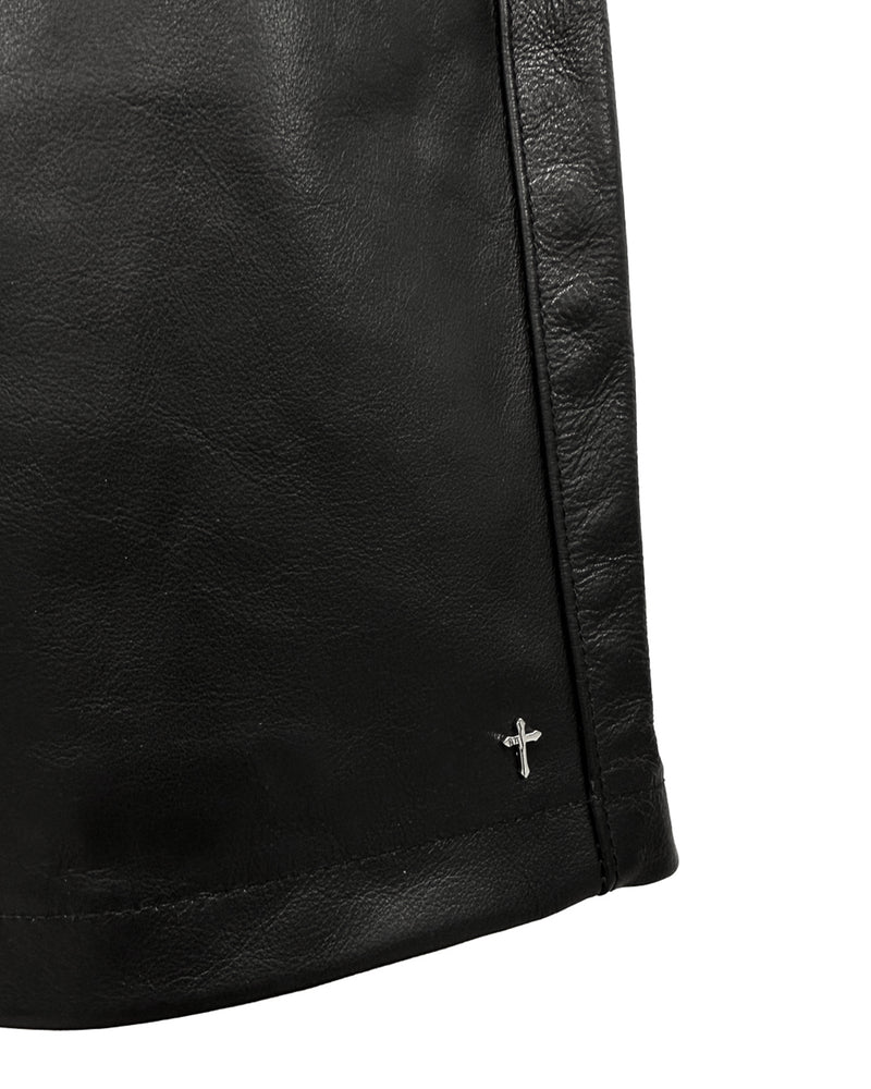LAST NEST (ラストネスト) / Leather Shorts / BLACK / M(M BLACK