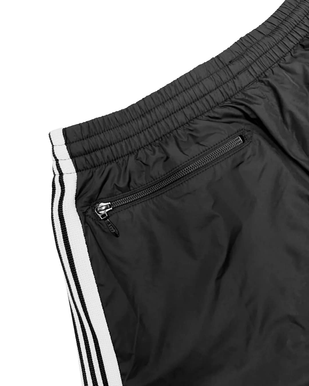 《EXCLUSIVE ITEM》 NEEDLES (ニードルズ) / EXCLUSIVE ITEM H.D. NYLON TRACK SHORT / BLACK BLACK XS