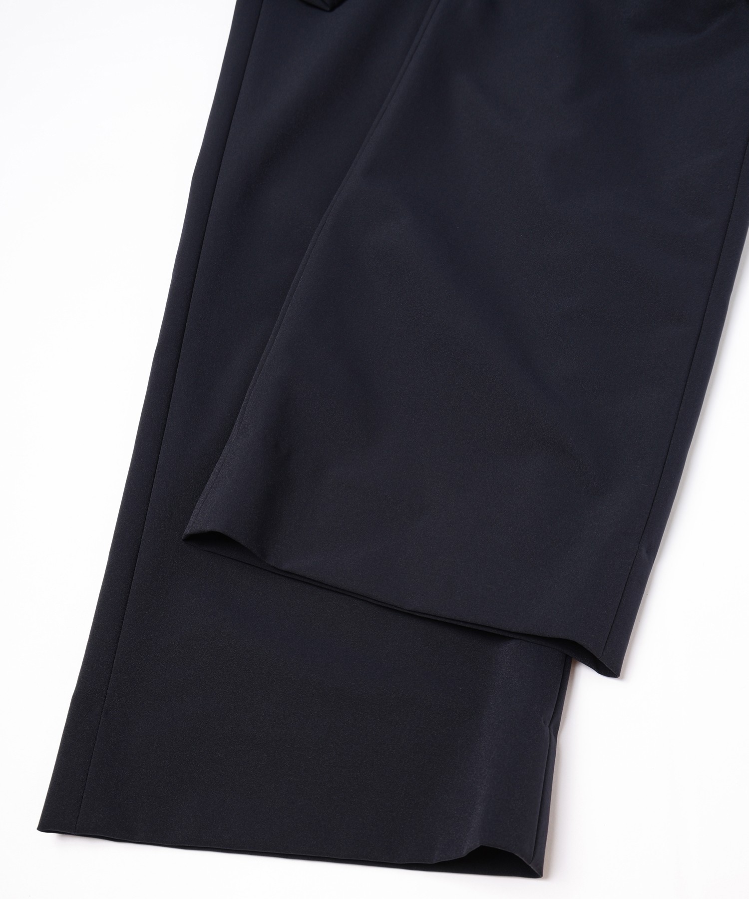 CULLNI (クルニ) / Stretch Taffeta Straight Pant with Long Belt / 25-SS-013 / NAVY / 1 NAVY 1 (S)