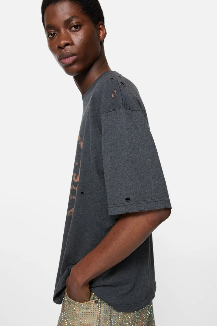 ACNE STUDIOS (アクネストゥディオス) / LOGO T-SHIRT - RELAX FIT / FN-UX-TSHI000079 / BLACK / XXS BLACK XXS