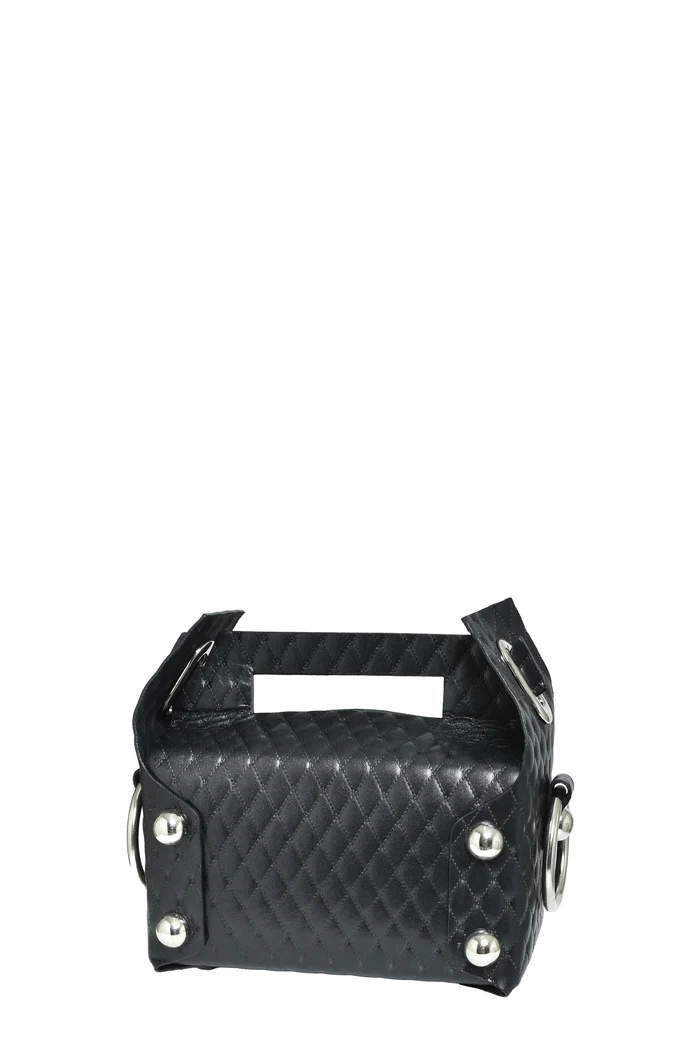 MASU (エムエーエスユー) / LEATHER CAKE BAG / M25F9OJ008 / BLACK / FREE BLACK FREE