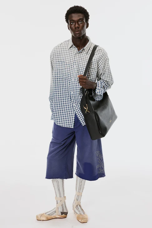 MASU (エムエーエスユー) / FADED SPARKLING PLAID SHIRT / M26U6SL001 / BLUE BLUE 46