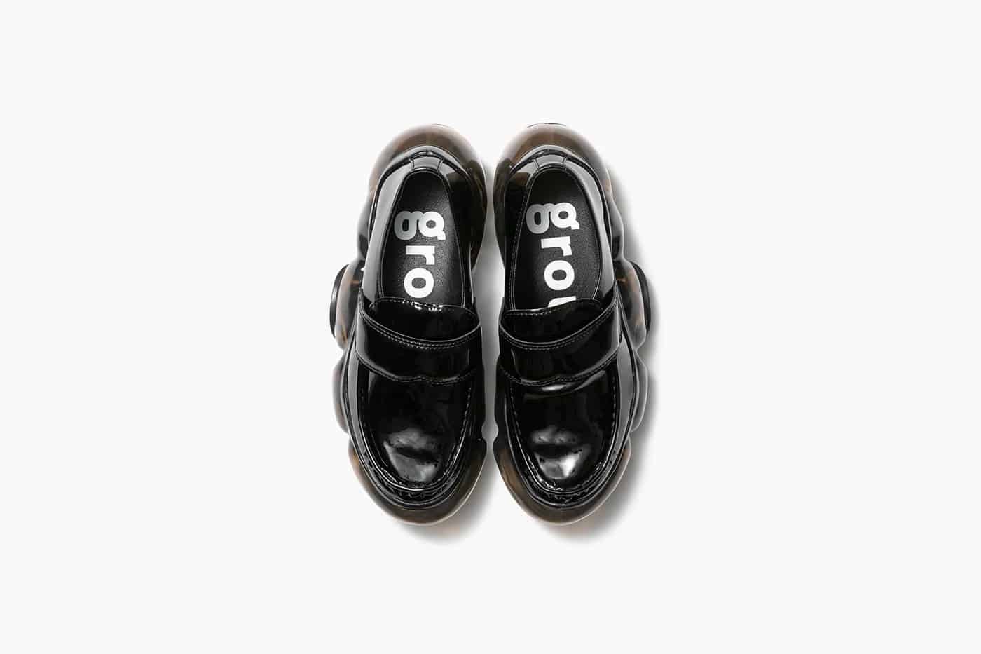 grounds (グラウンズ) / MOOPIE LOAFER / BLACK BLACK 36 (22cm)