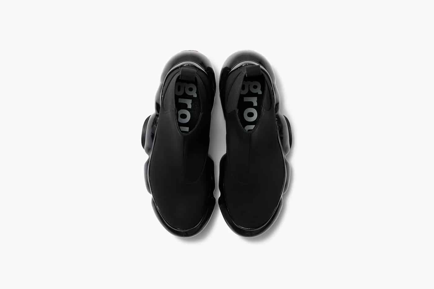 grounds (グラウンズ) / MOOPIE SIDE GORE / BLACK BLACK 23cm