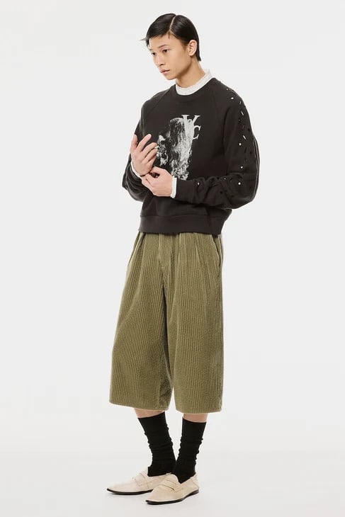 MASU (エムエーエスユー) / HEART HOLE VC SWEATSHIRT  / M26H9CS009 / BLACK BLACK 44