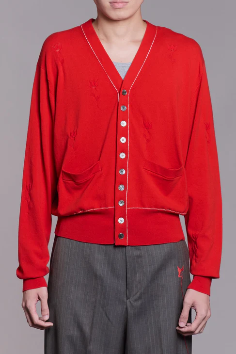 MASU (エムエーエスユー) / MB 10 BUTTONS CARDIGAN  / B26U6KN001 / RED RED 46