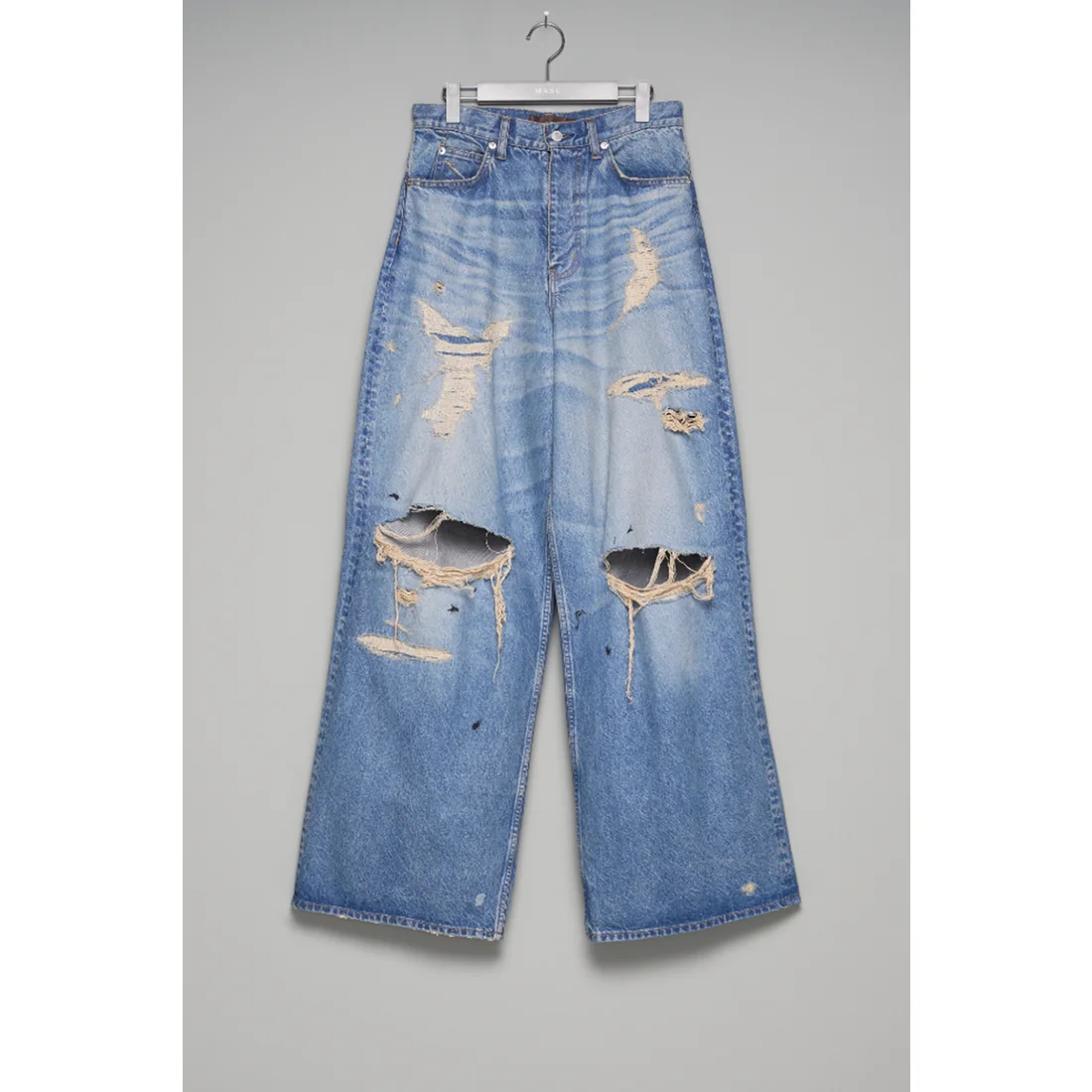 MASU (エムエーエスユー) / MB BAGGY JEANS ANGEL DAMAGE / INDIGO INDIGO 44