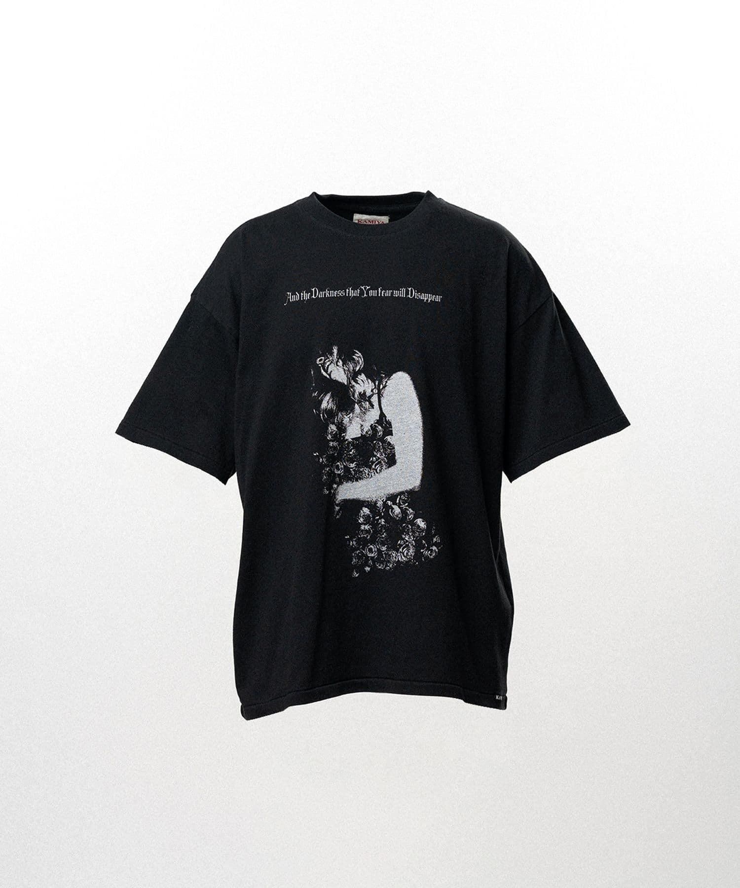 KAMIYA (カミヤ) / "SWEET SMILE" T-shirt / BLACK BLACK S