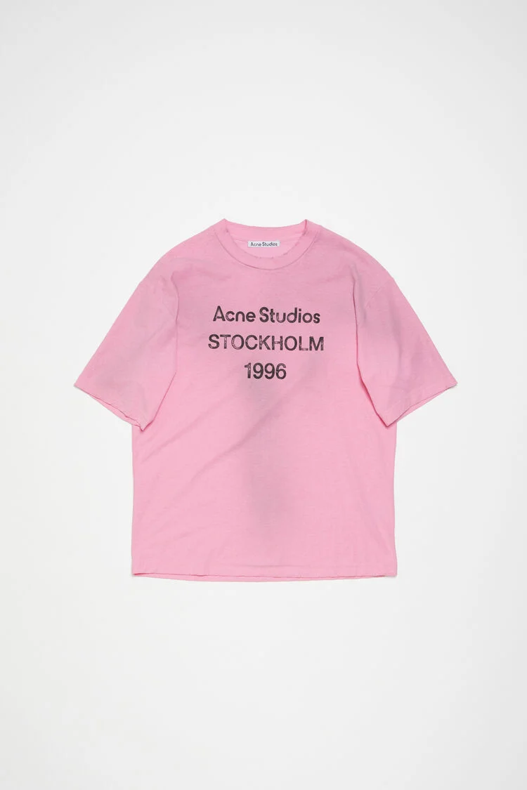 Acne Studios Logo Stockholm 1996-print T-shirt | Black