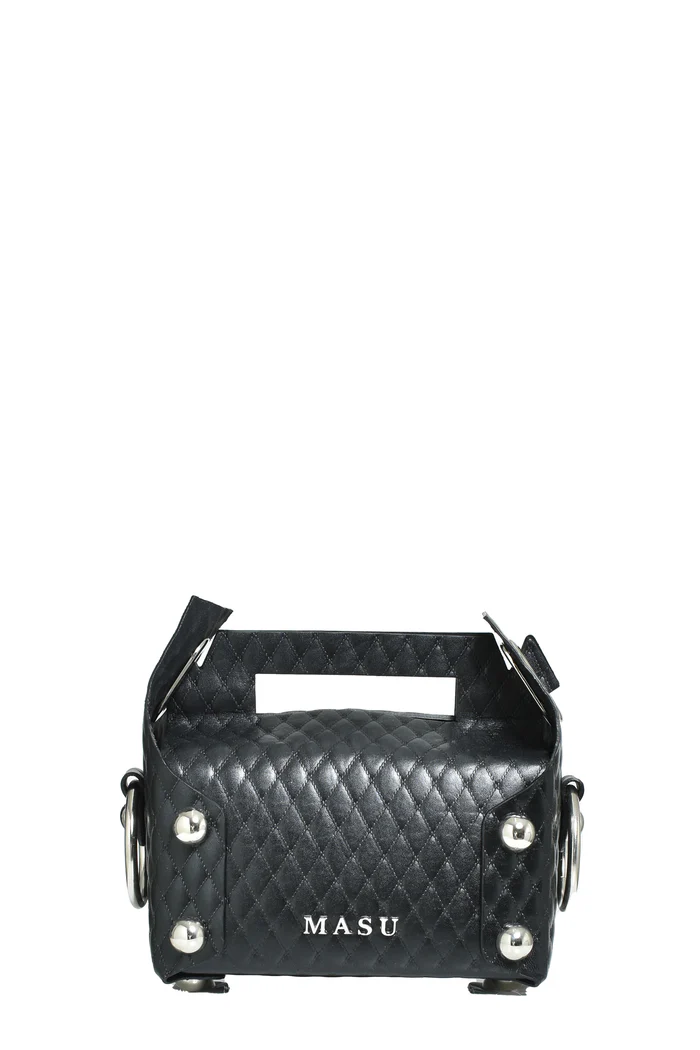 MASU (エムエーエスユー) / LEATHER CAKE BAG / M25F9OJ008 / BLACK / FREE BLACK FREE