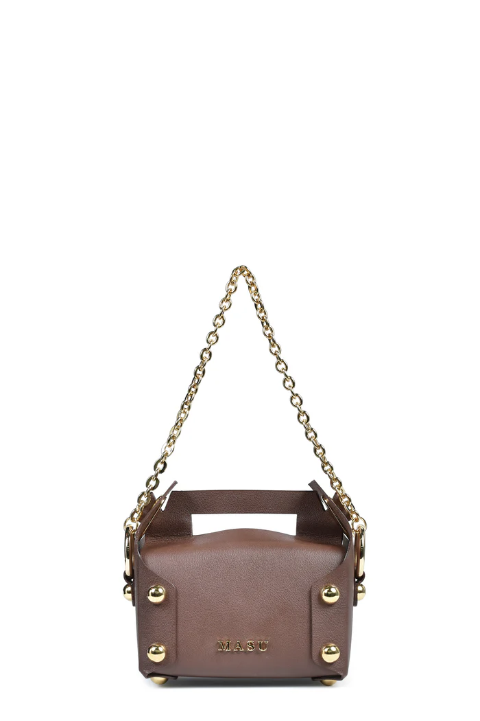 MASU (エムエーエスユー) / LEATHER CAKE BAG / M26U6OJ008 / FREE / CHOCOLATE BROWN FREE