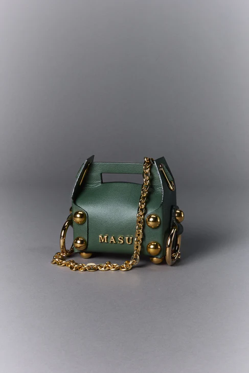 MASU (エムエーエスユー) / LEATHER CAKE BAG PETIT / M26U6OJ007  / FREE / MOSS GREEN MOSS GREEN FREE