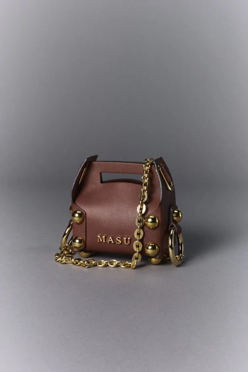 MASU (エムエーエスユー) / LEATHER CAKE BAG PETIT / M26U6OJ007  / FREE / CHOCOLATE CHOCOLATE FREE