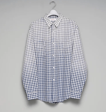 MASU (エムエーエスユー) / FADED SPARKLING PLAID SHIRT / M26U6SL001 / BLUE BLUE 46