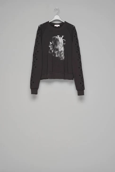 MASU (エムエーエスユー) / HEART HOLE VC SWEATSHIRT  / M26H9CS009 / BLACK BLACK 44