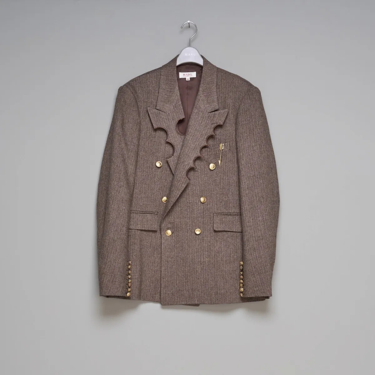 MASU (エムエーエスユー) / CRATER TAILORED JACKET  / M25F9JK001 / 48 / BROWN