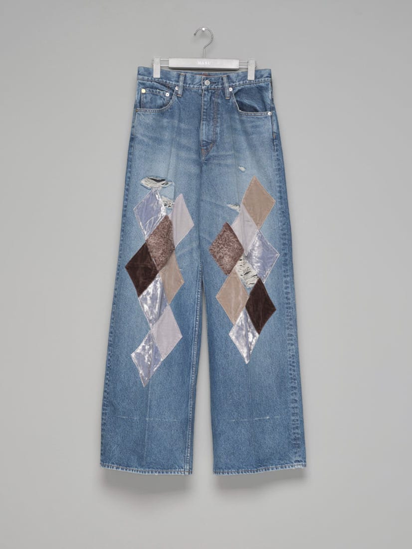 MASU (エムエーエスユー) / MB DIAMOND WIDE JEANS  / B26H9PL002 / INDIGO / 44