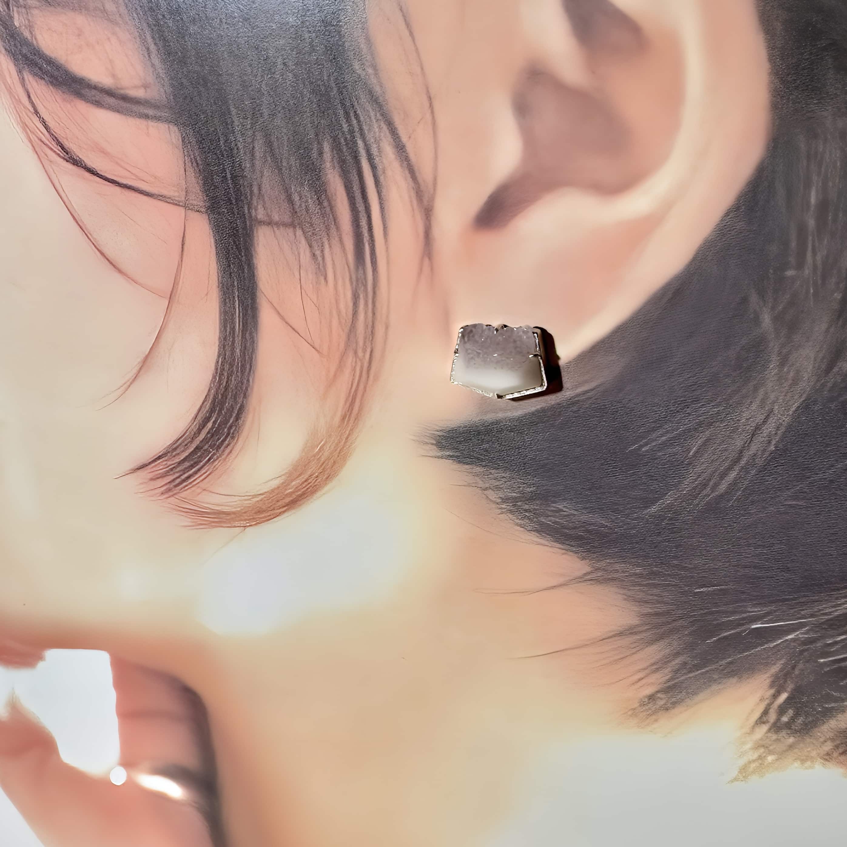 結晶メノウ <ピアス>