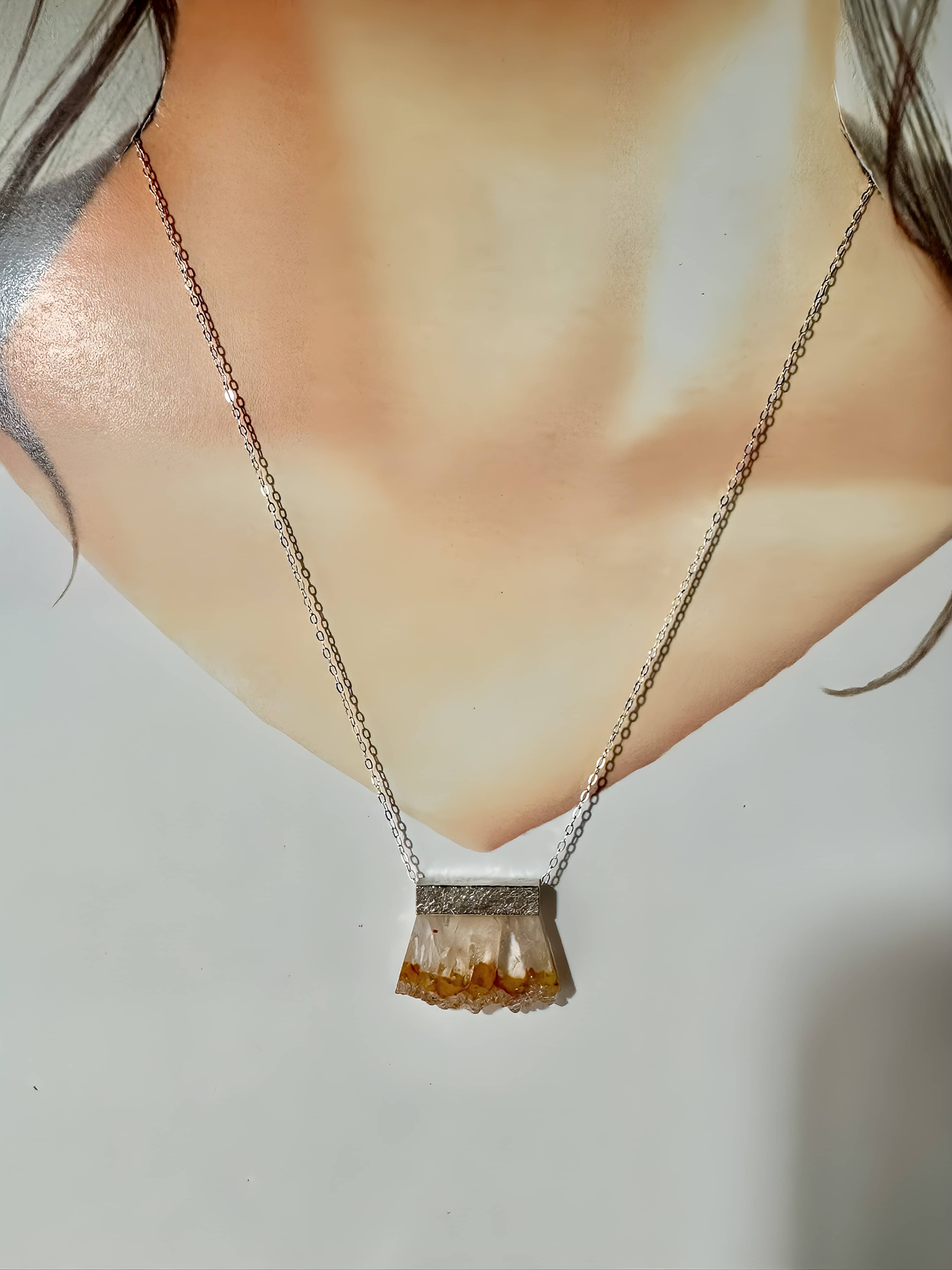 結晶シトリン <ペンダント>