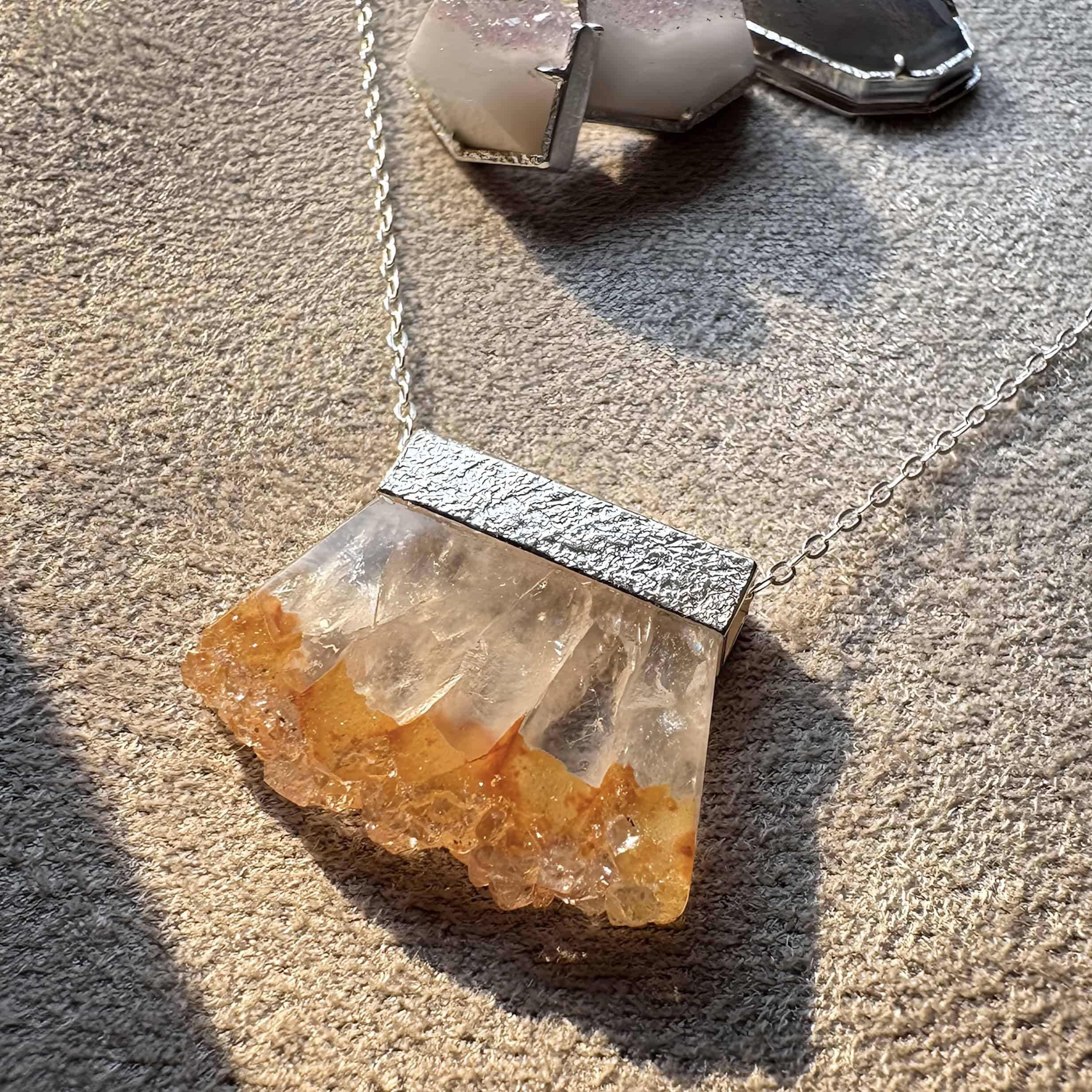 結晶シトリン <ペンダント>