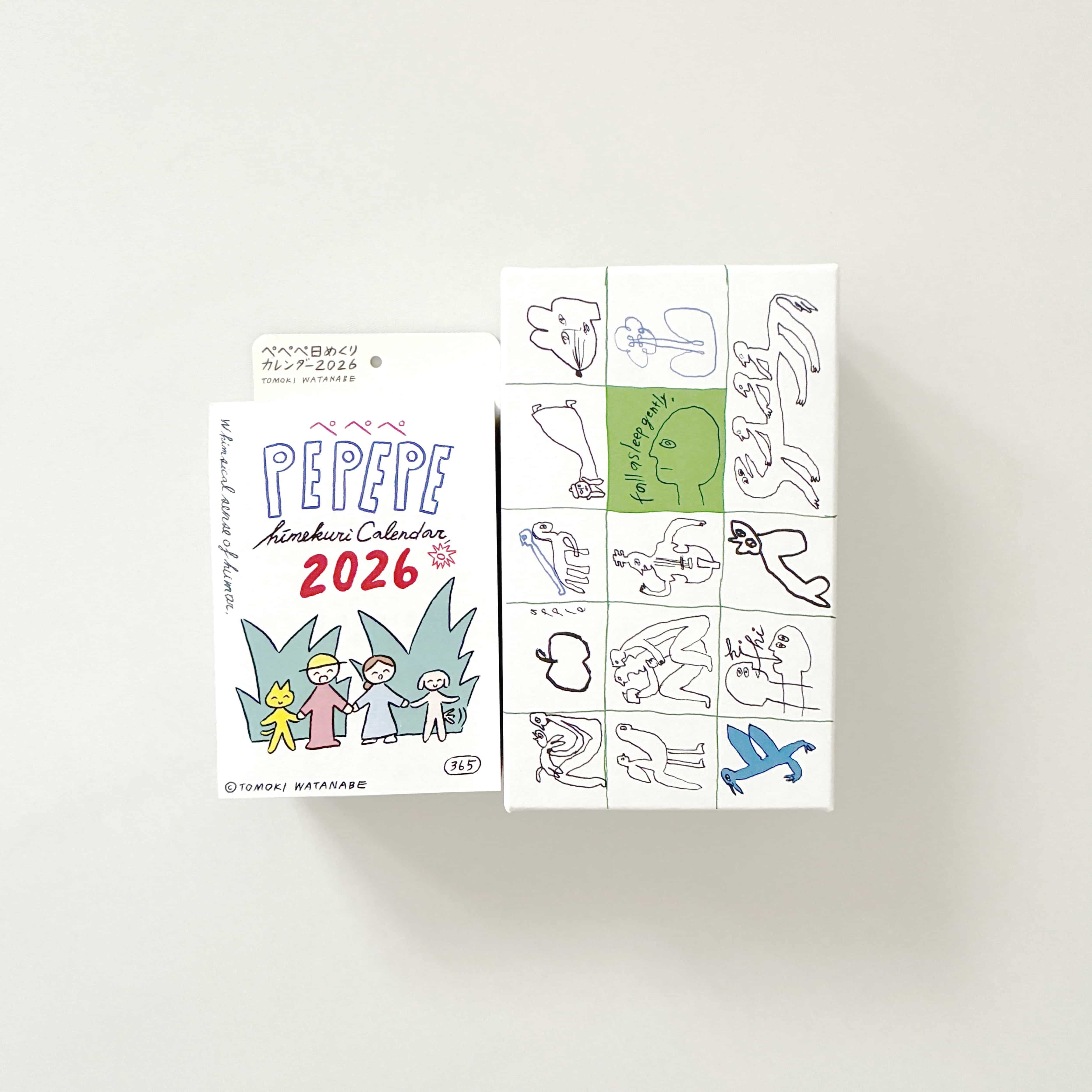 ぺぺぺ日めくりカレンダー2026（本体のみ）