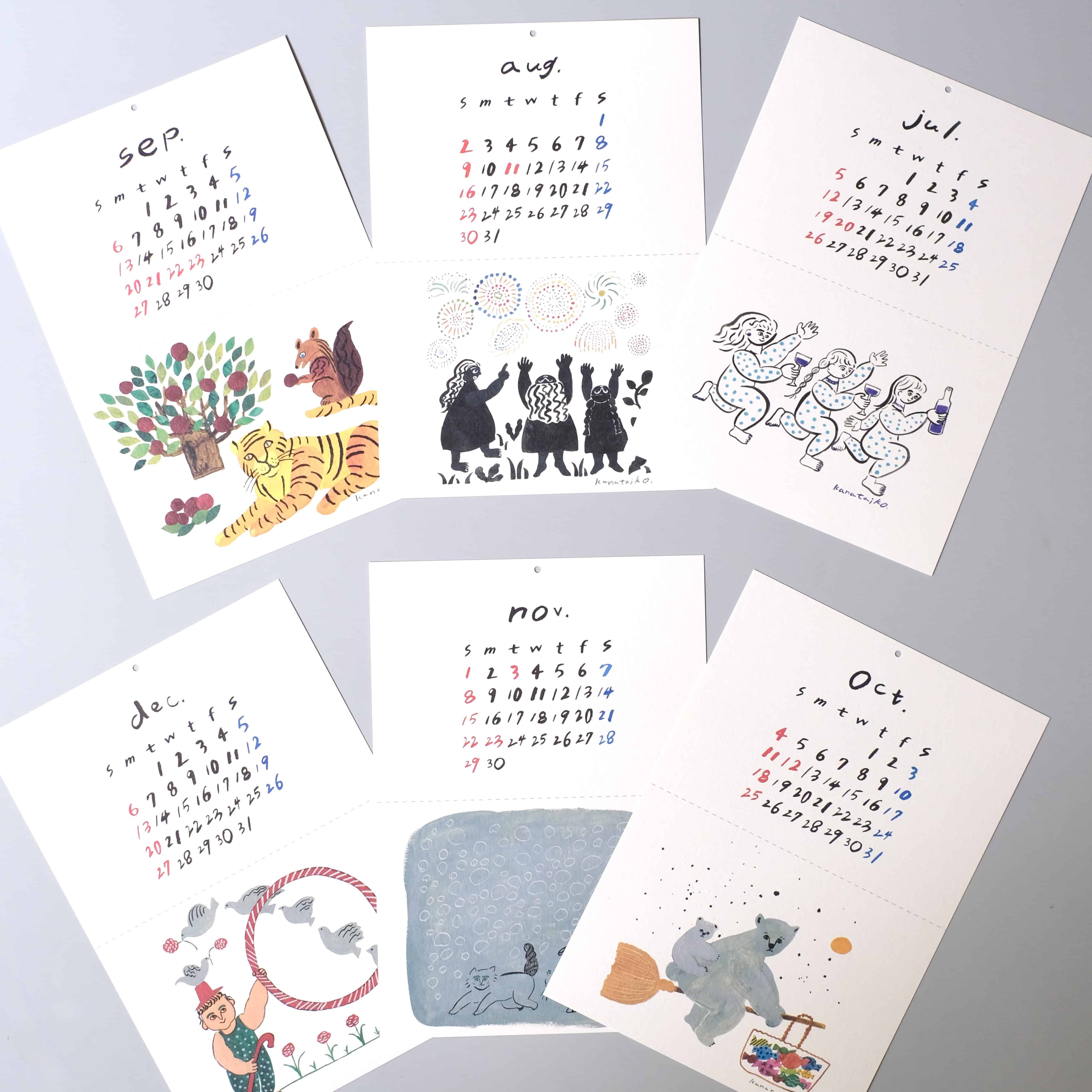 kanataiko 2026年 オリジナルカレンダー